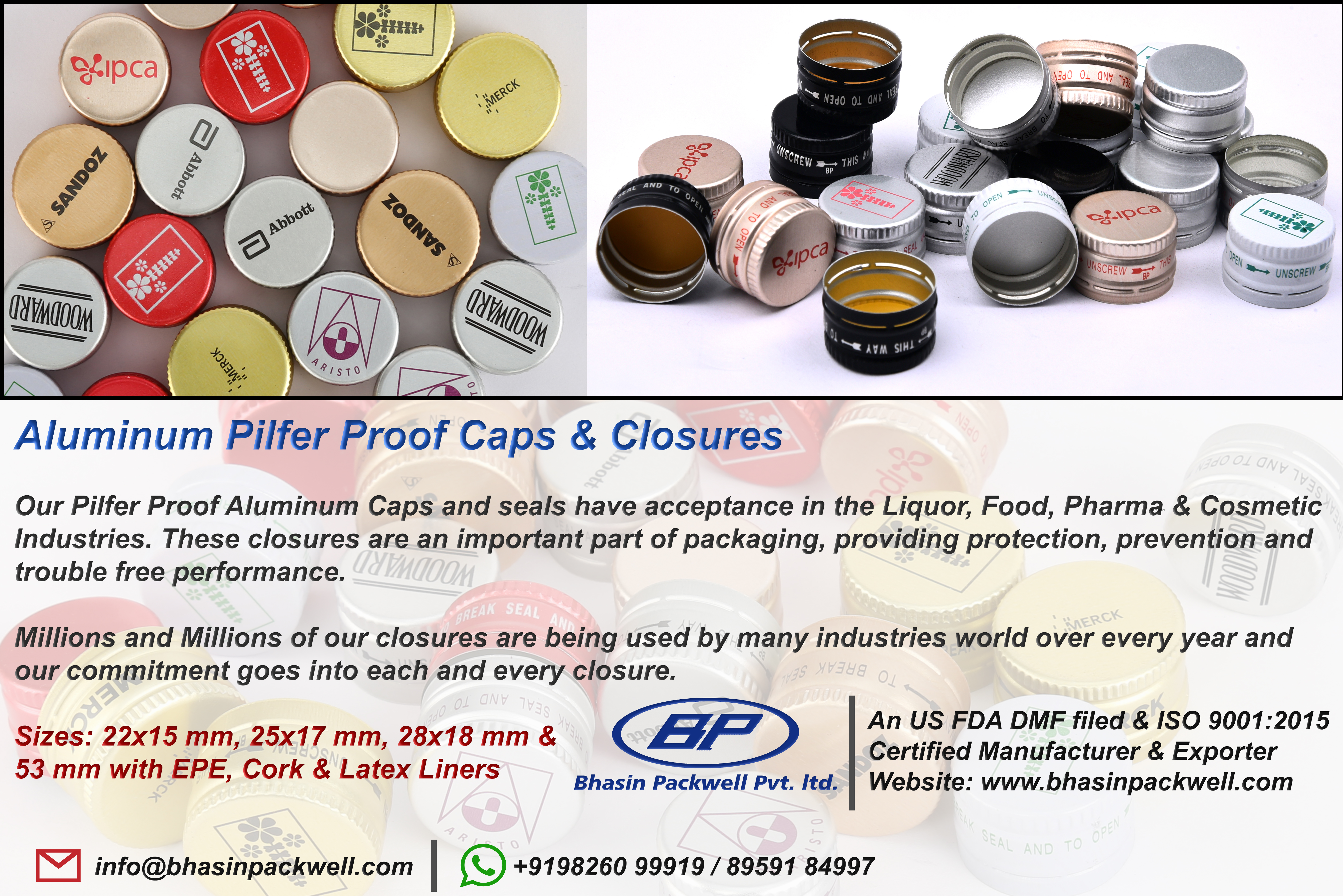 Aluminum Pilfer-Proof Caps